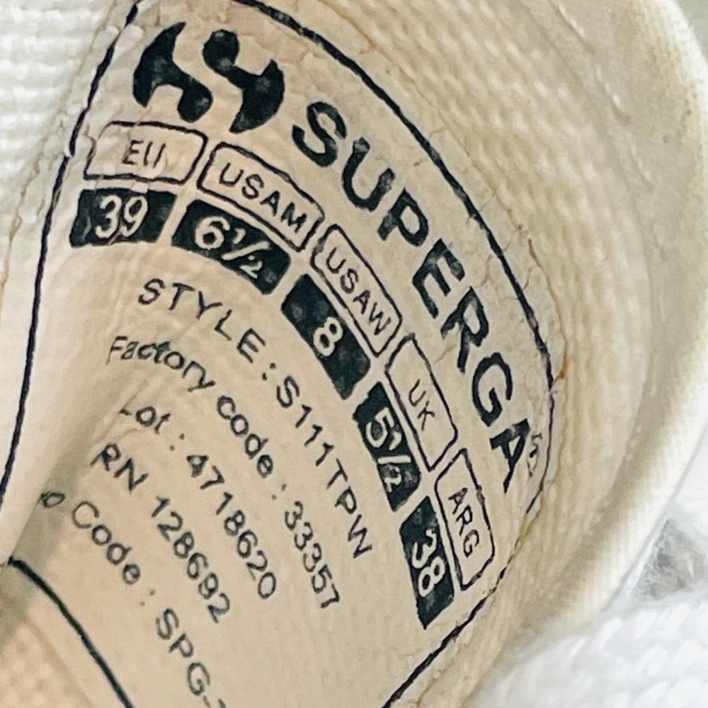 SUPERGA • 2790 COTU Mini Lettering Platform Sneakers, 8 - Picture 10 of 16
